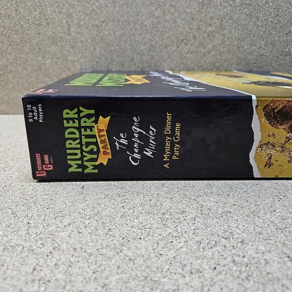 Murder Mystery Party The Champagne Murder Dinner Party University Games Open Box - Picture 2 of 5